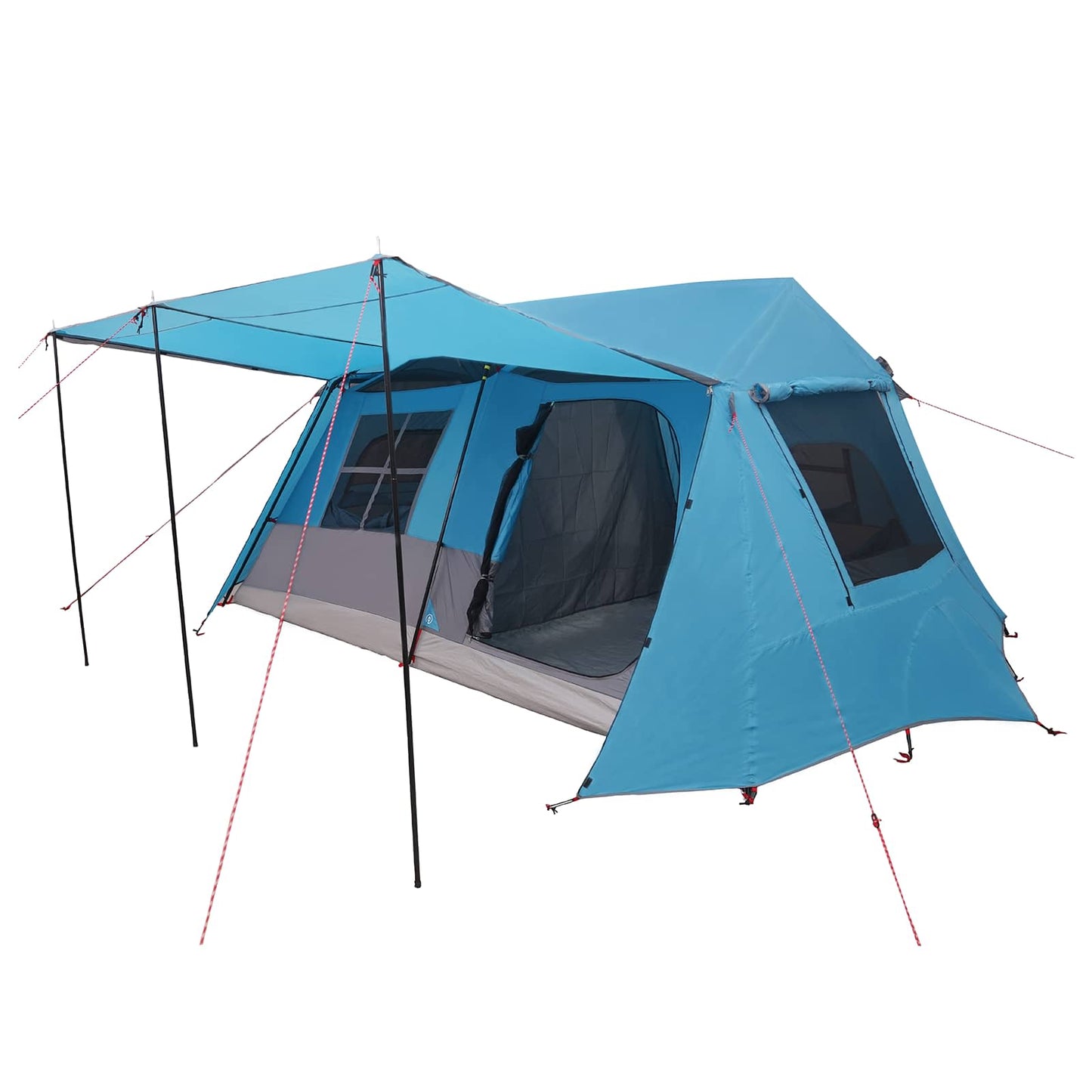 Tunneltelt Blå 400 x 278 x 182 cm 185T Polyester med PU Coating