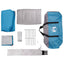 Tunneltelt 390 x 215 x 152 cm Blå 185T Polyester med PU Coating
