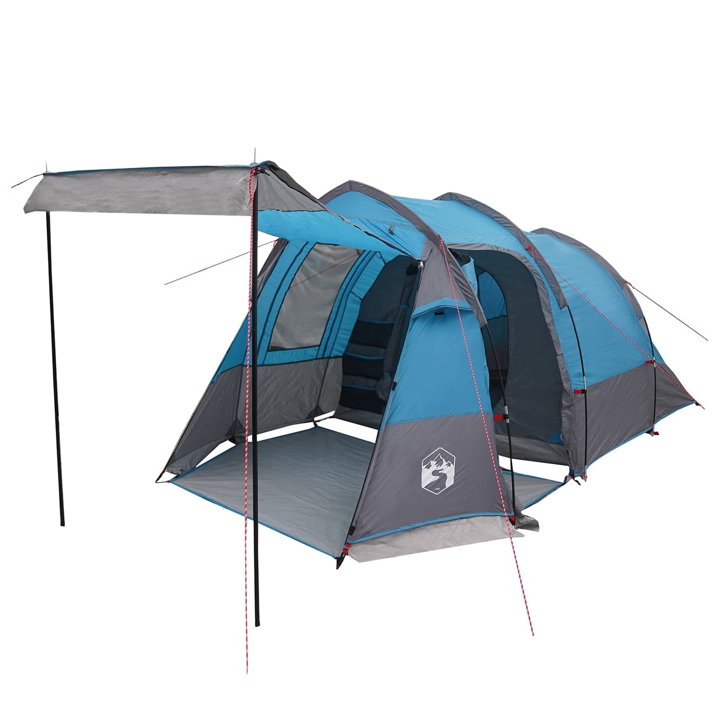 Tunneltelt 390 x 215 x 152 cm Blå 185T Polyester med PU Coating