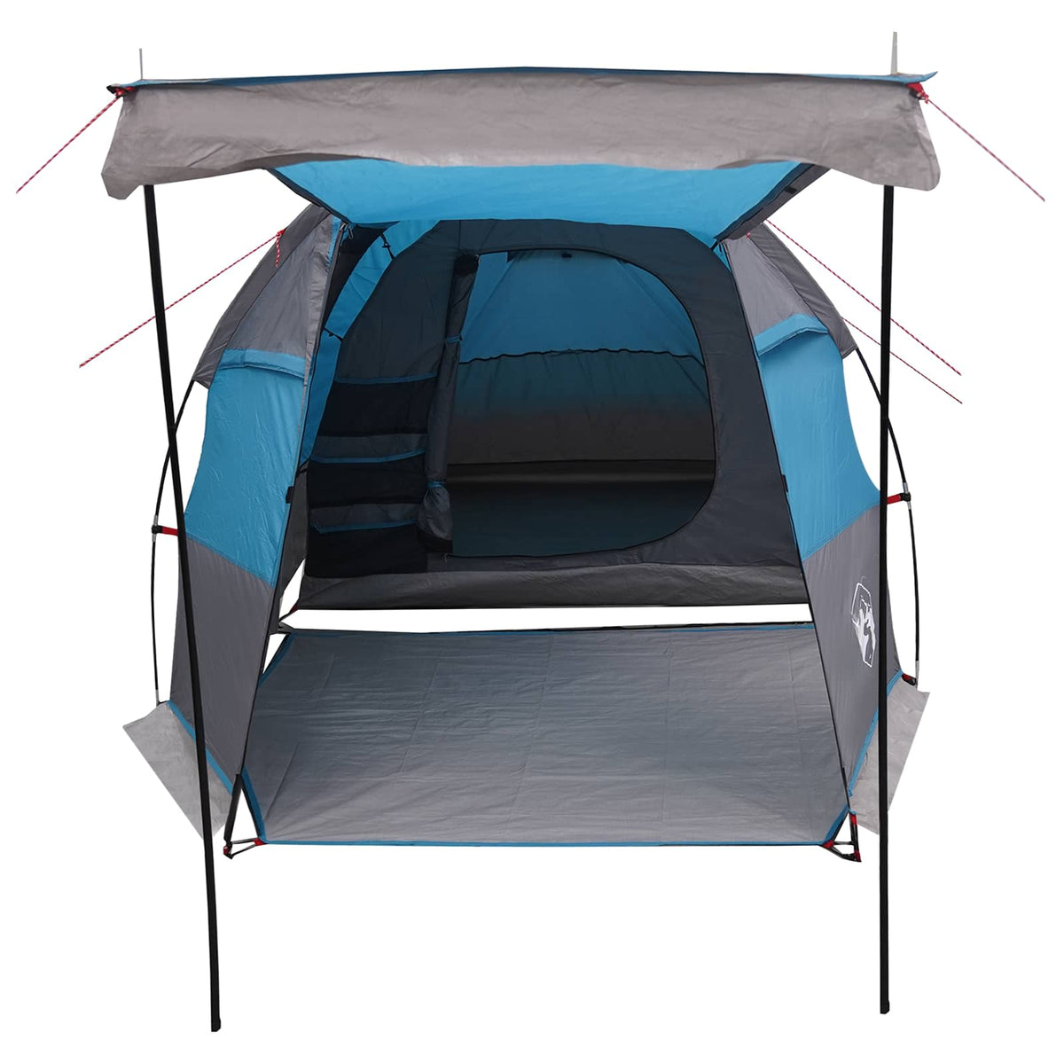 Tunneltelt 390 x 215 x 152 cm Blå 185T Polyester med PU Coating