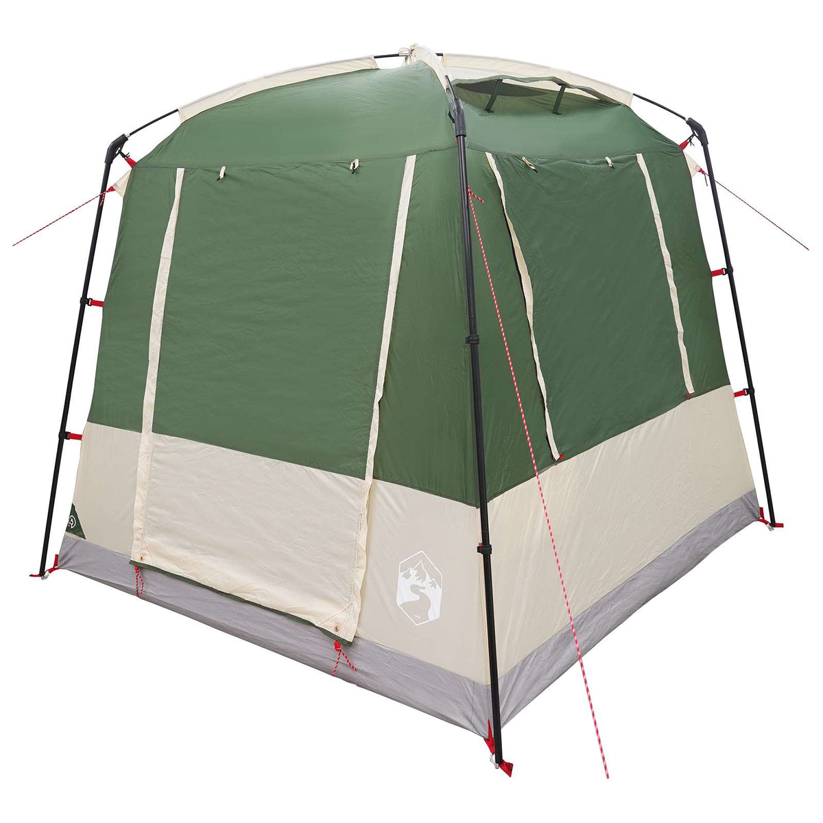 Party Tent 4-personers Grøn 185T Polyester med PU Coating