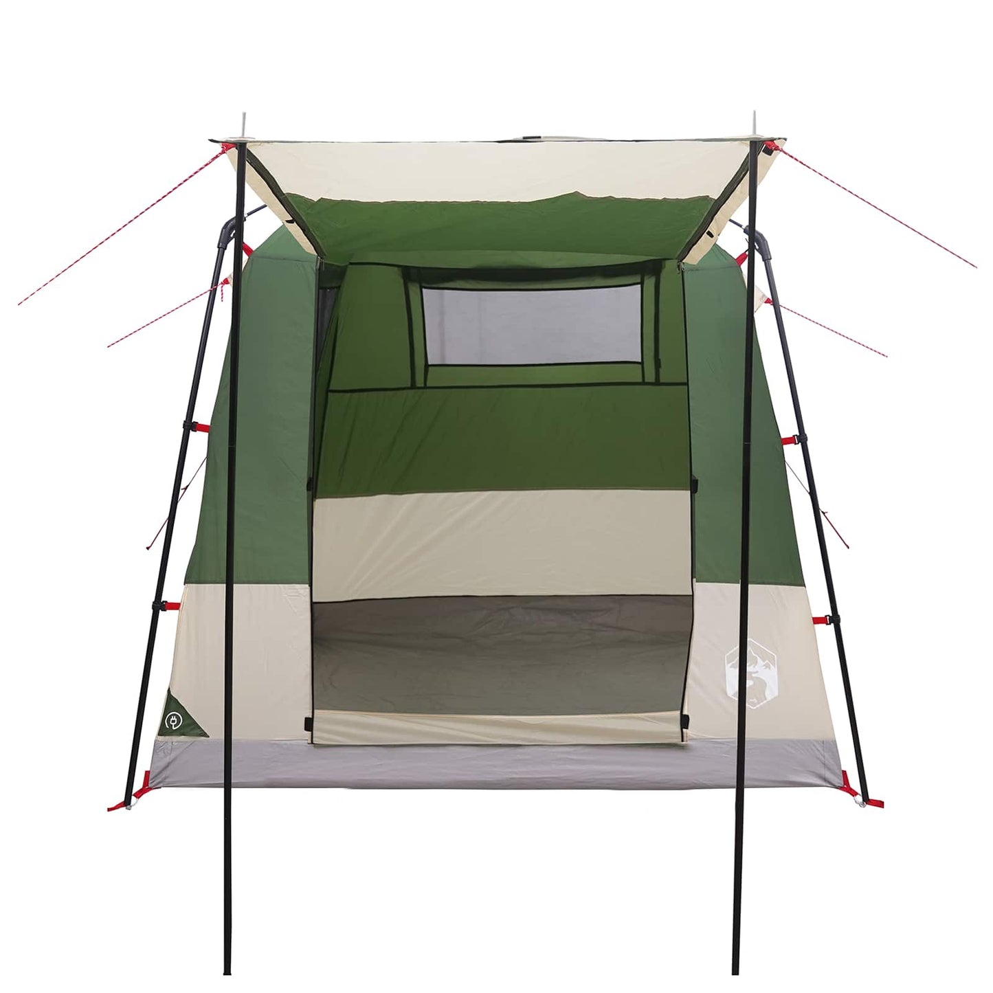 Party Tent 4-personers Grøn 185T Polyester med PU Coating