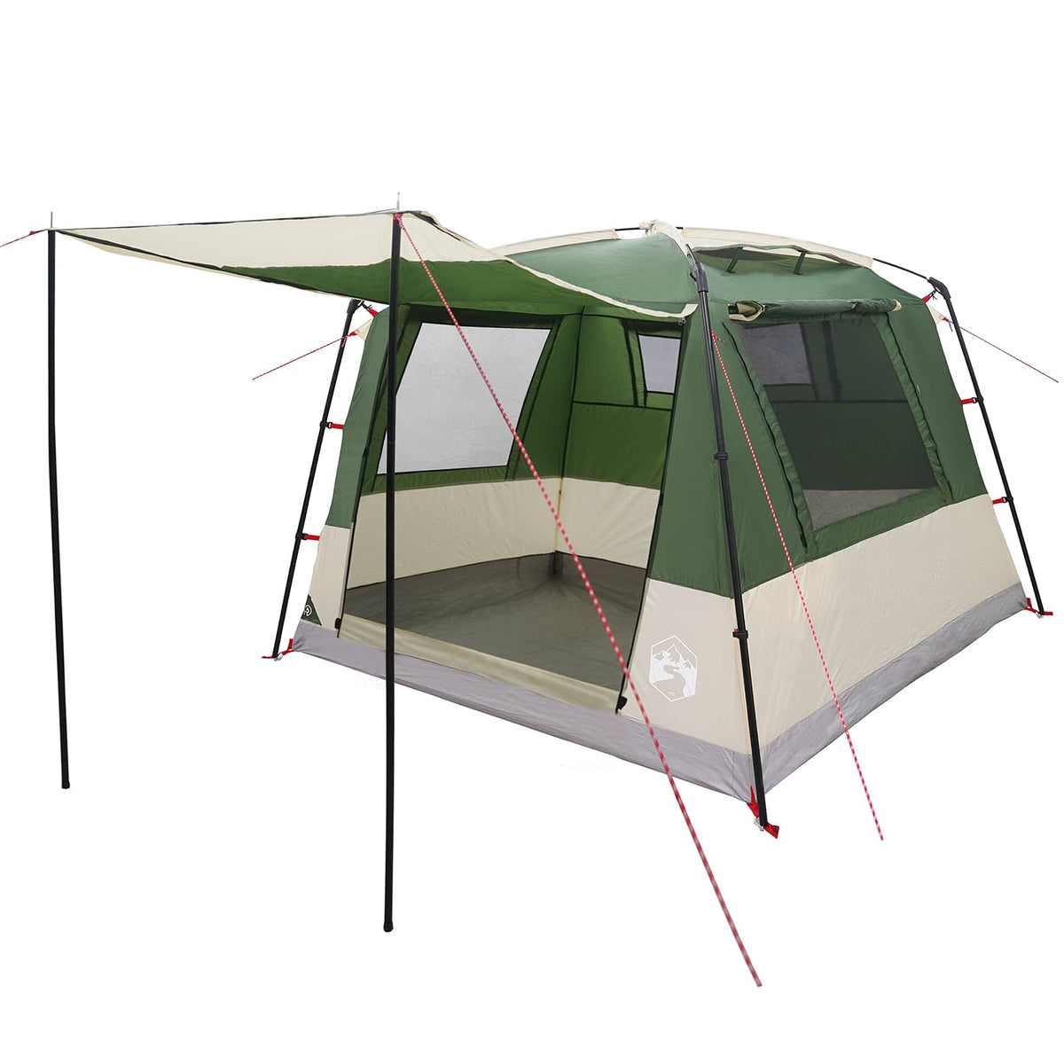 Party Tent 10-personers Grøn 185T Polyester med PU Coating