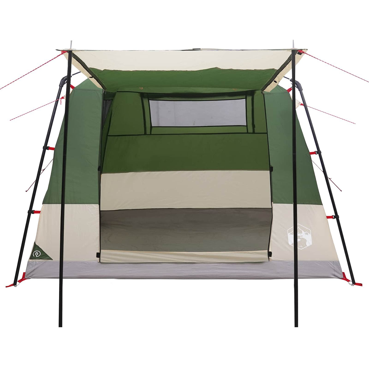 Party Tent 10-personers Grøn 185T Polyester med PU Coating