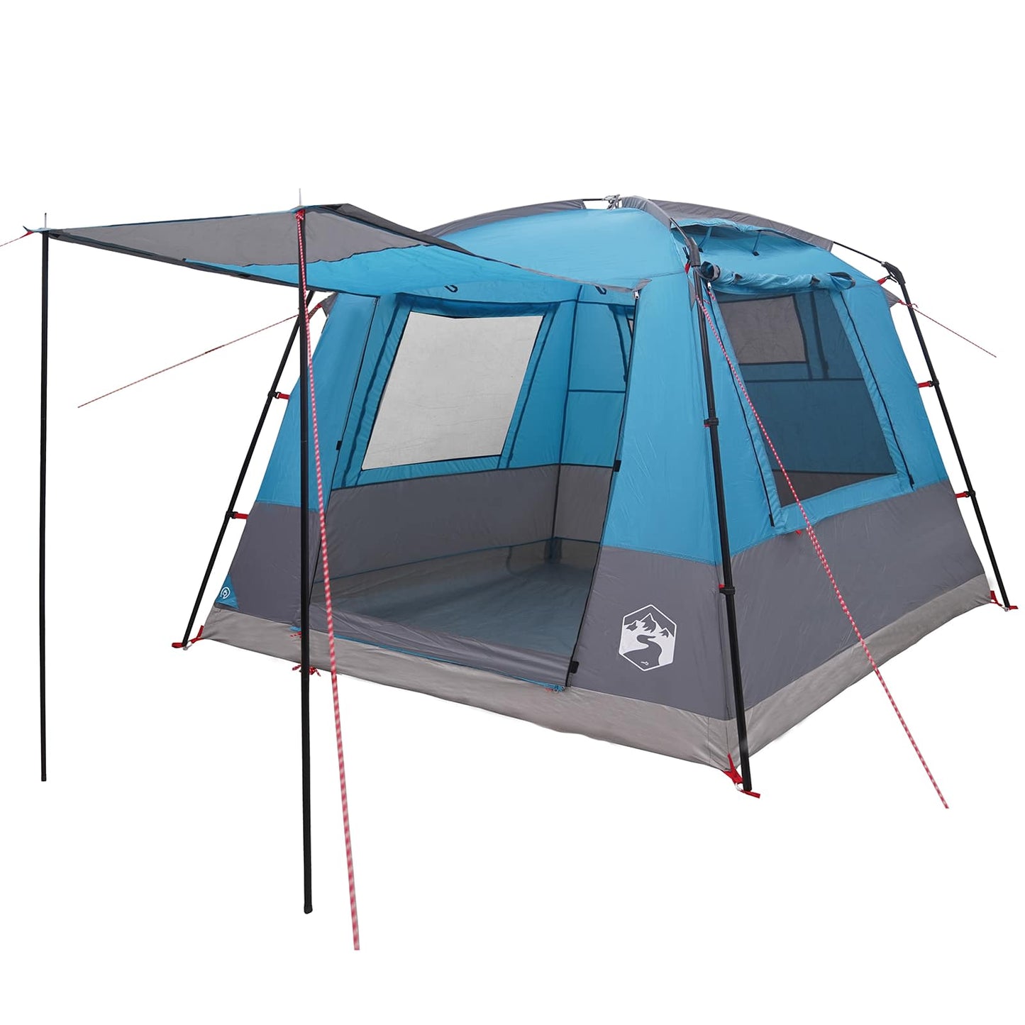 Party Tent 10-personers Blå 185T Polyester med PU Coating