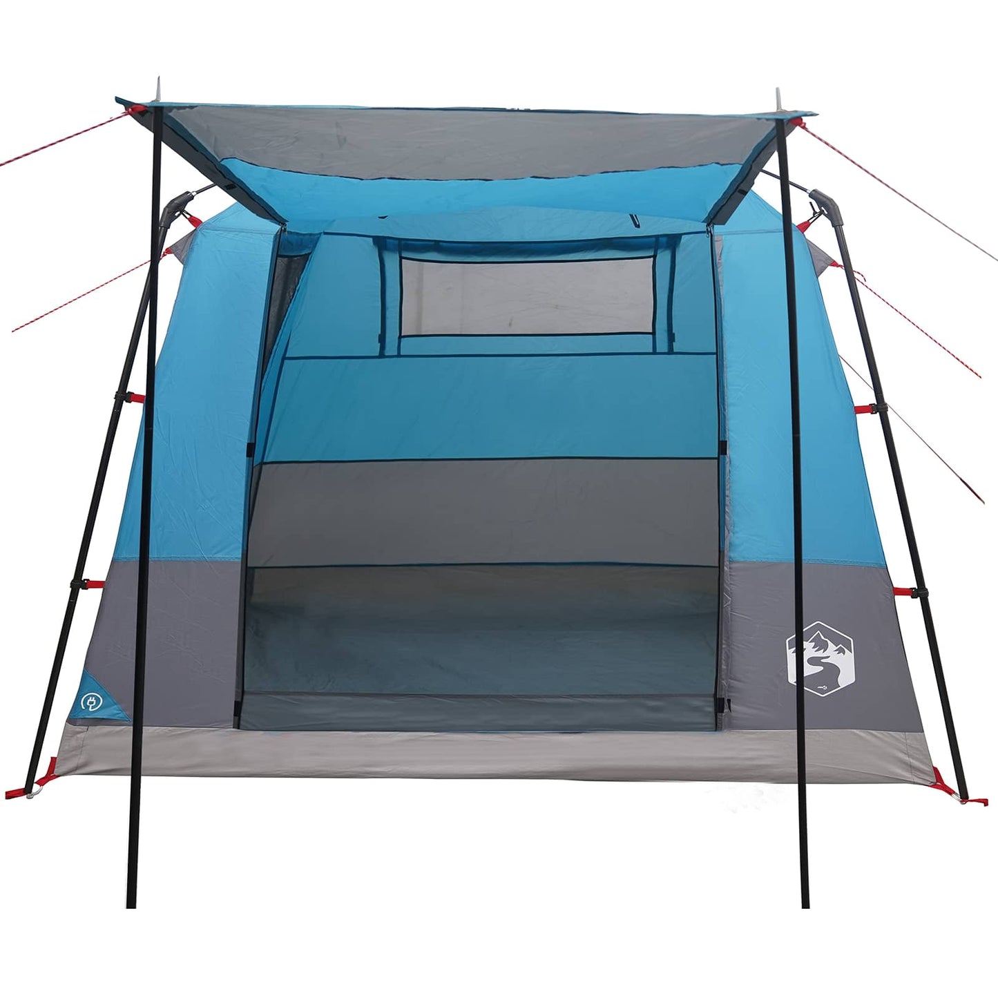 Party Tent 10-personers Blå 185T Polyester med PU Coating