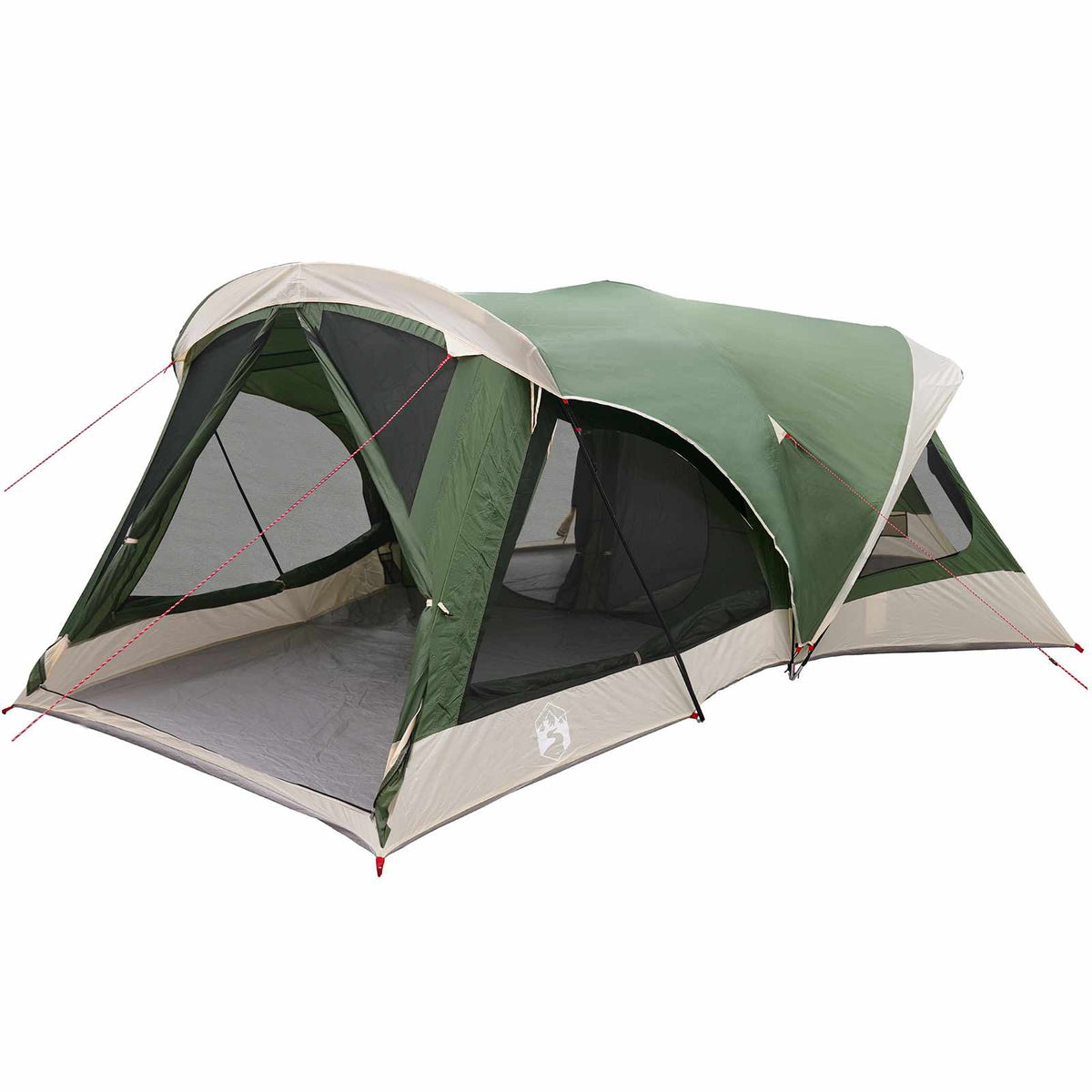 Familietelt 14-personers Grøn 185T Polyester med PU Coating