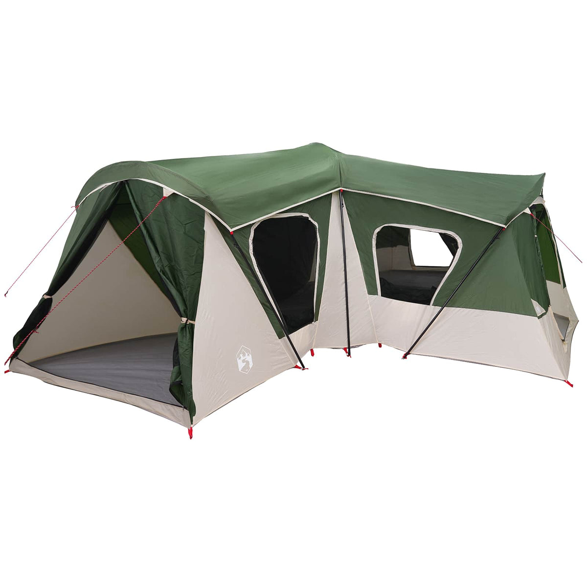 Familietelt 14-personers Grøn 185T Polyester med PU Coating