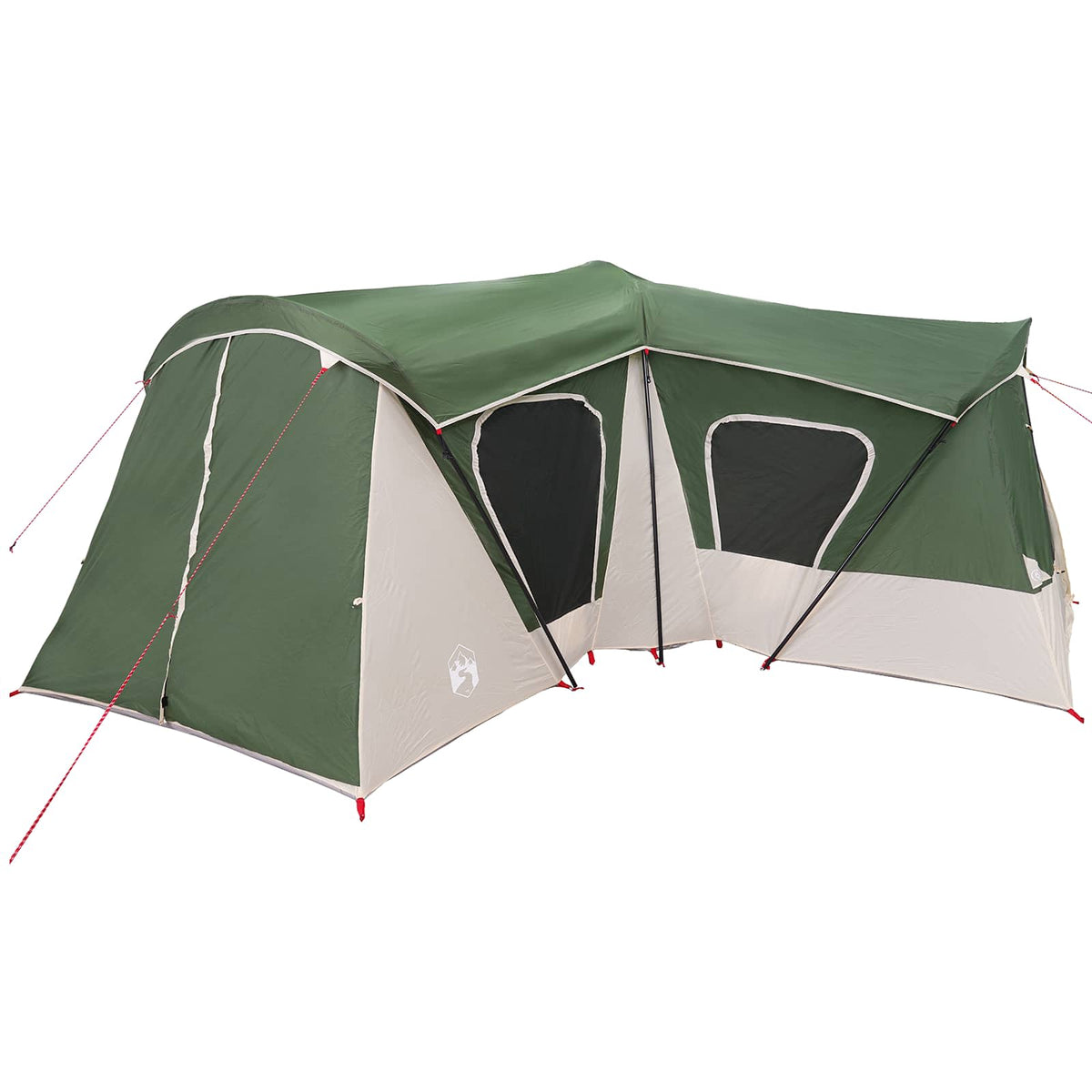 Familietelt 14-personers Grøn 185T Polyester med PU Coating