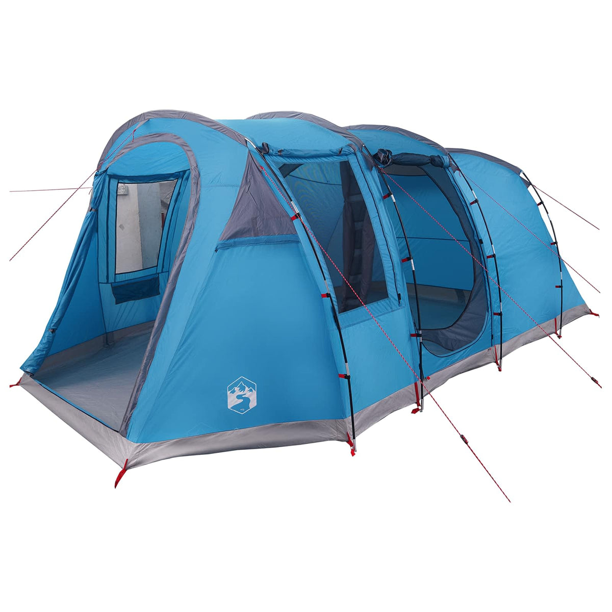 Tunneltelt 505 x 330 x 204 cm Blå 185T Polyester med PU Coating