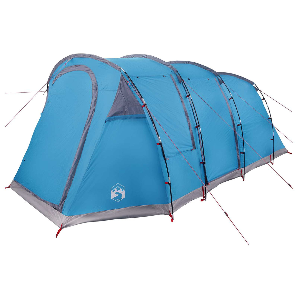 Tunneltelt 505 x 330 x 204 cm Blå 185T Polyester med PU Coating
