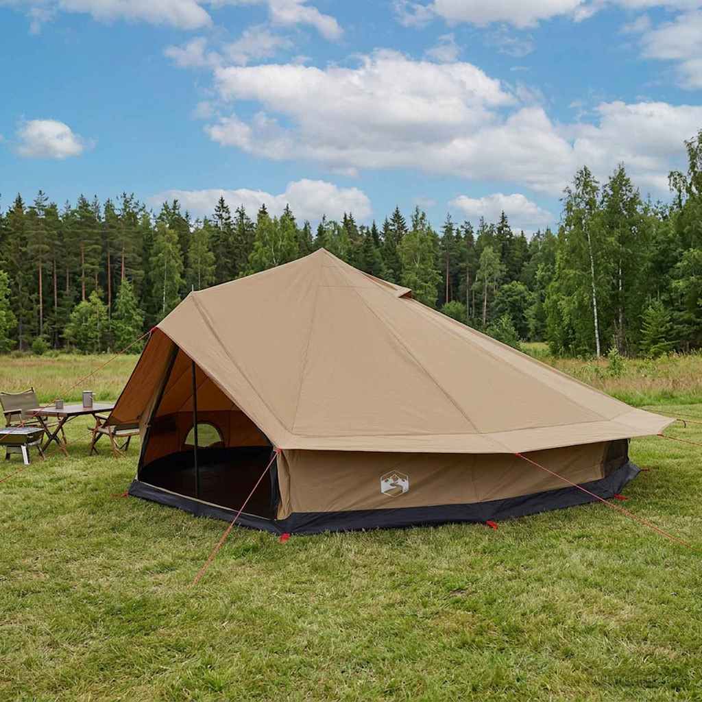 Familietelt Brun 12-person Polybomuld