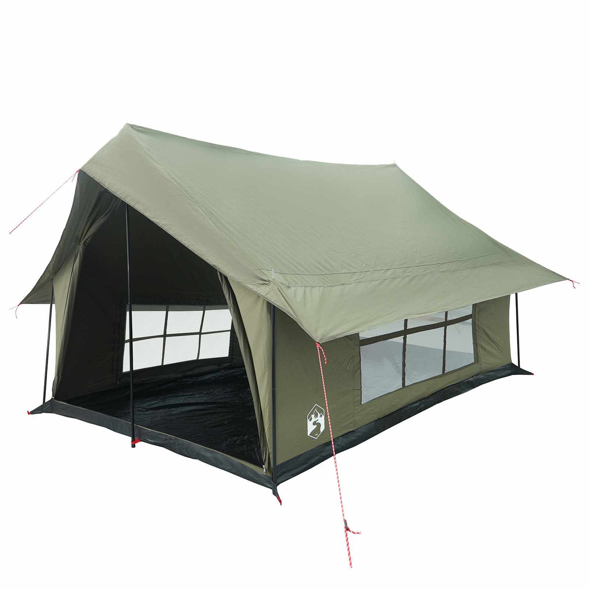 Hyttetelt Army Grøn 340 x 246 x 210 cm Polybomuld