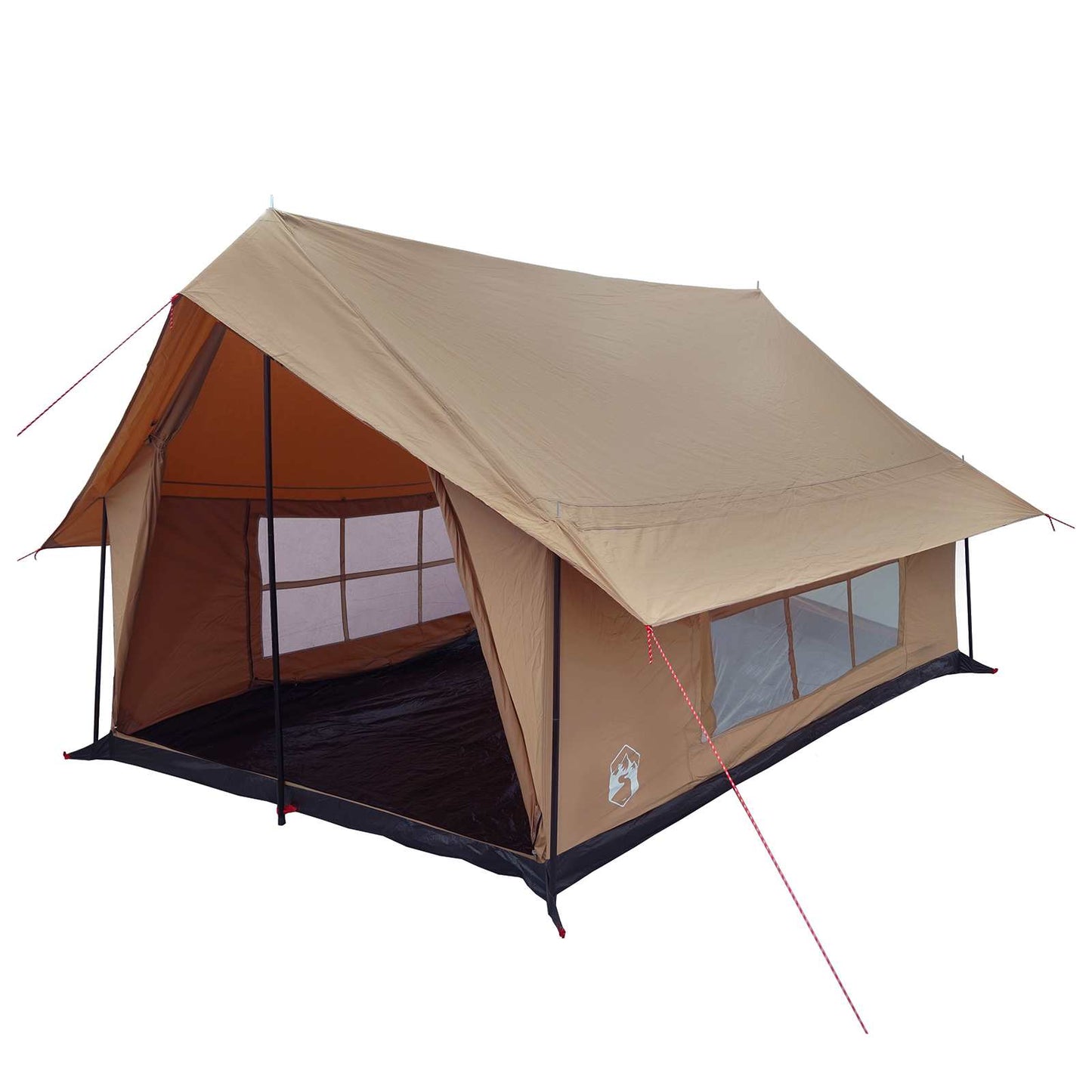 Hyttetelt Brun 340 x 246 x 210 cm Polybomuld