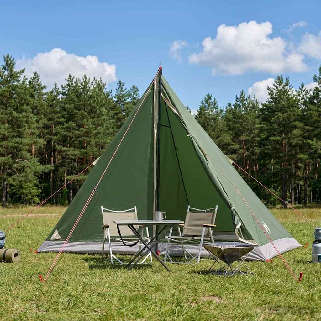 Backpacking Telt 2-personers Grøn 185T Polyester med PU Coating