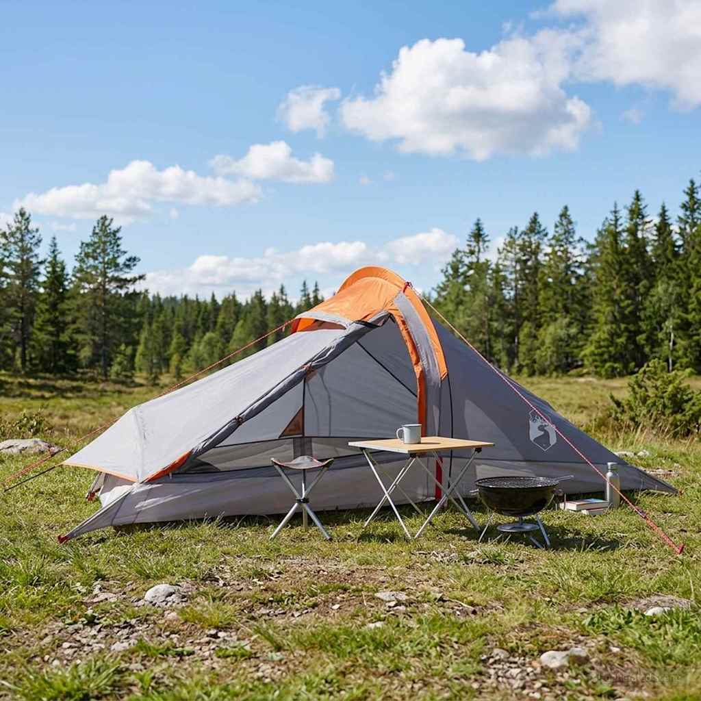 Backpacking Telt 2-personers Grå og orange
