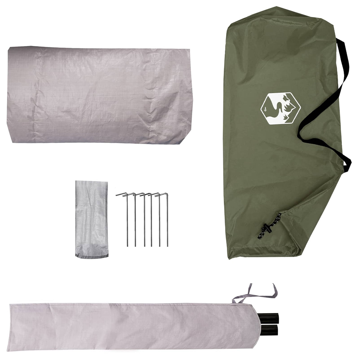 Backpacking Telt 4-personers Olivengrøn