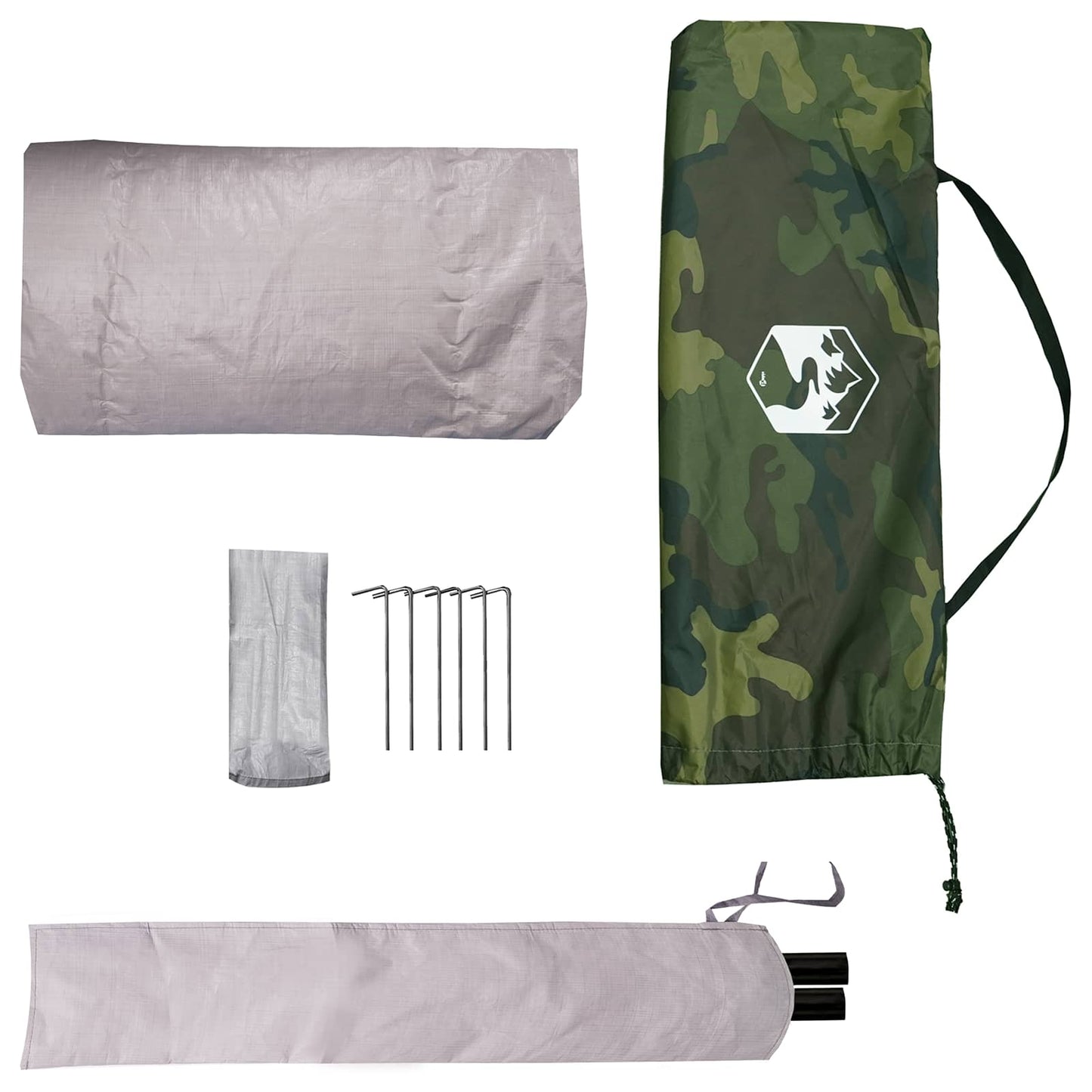 Backpacking Telt 4-personers Camouflage