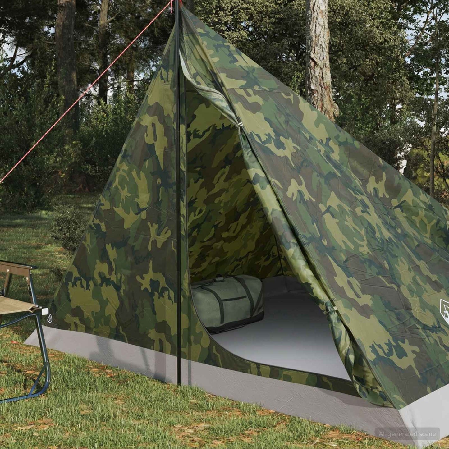 Backpacking Telt 4-personers Camouflage
