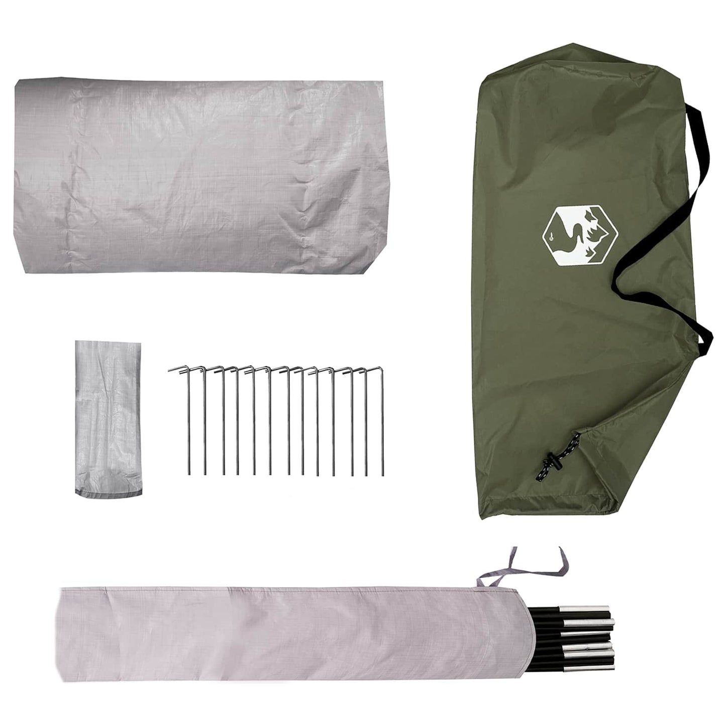 Backpacking Telt 4-personers Olivengrøn