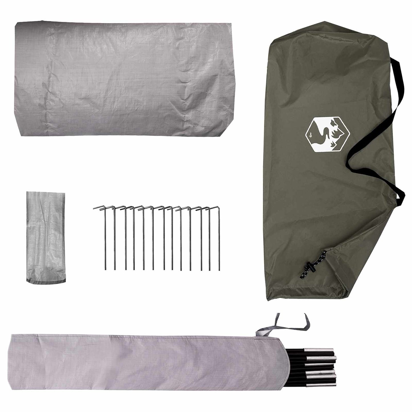Backpacking Telt 2-personers Olivengrøn