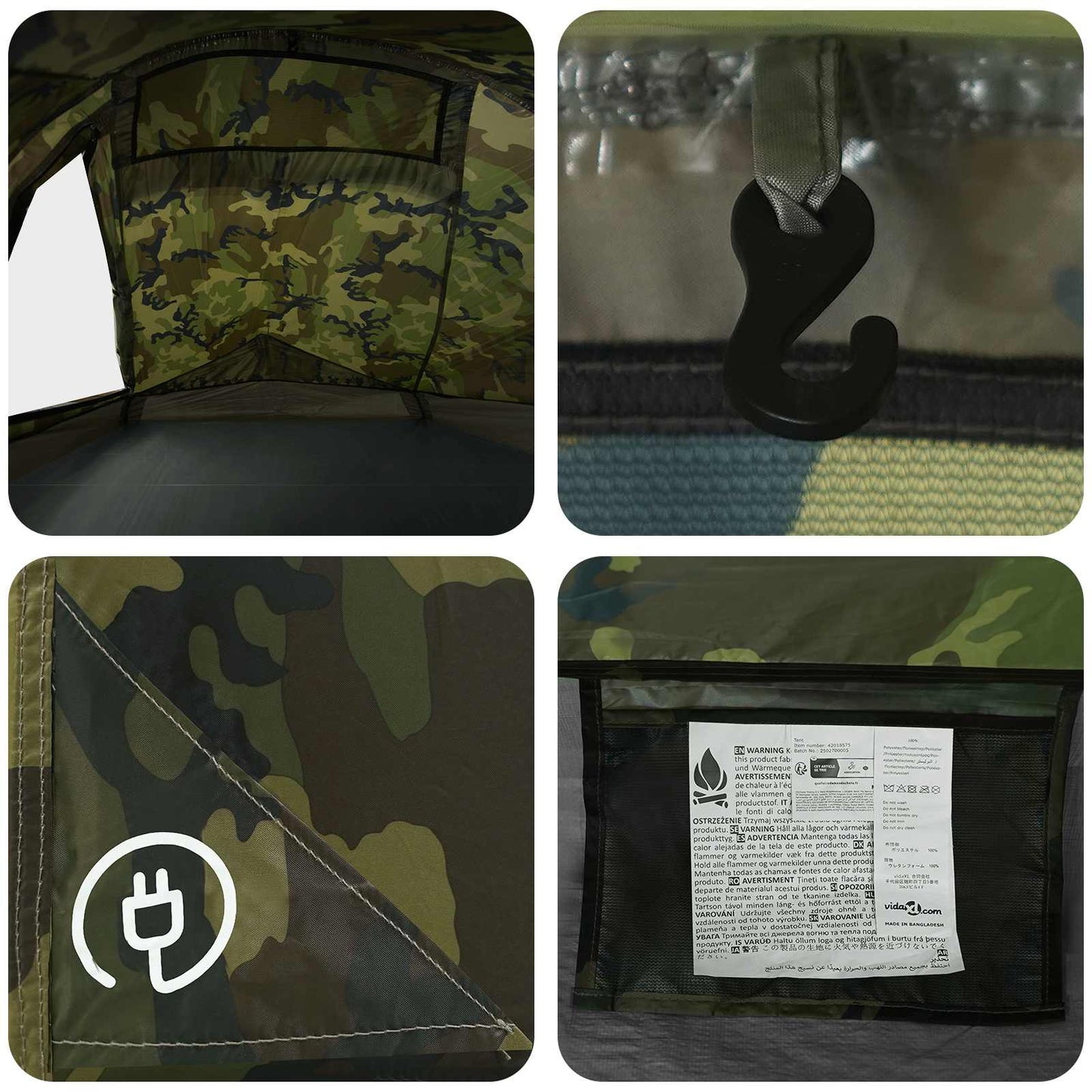 Backpacking Telt 2-personers Camouflage