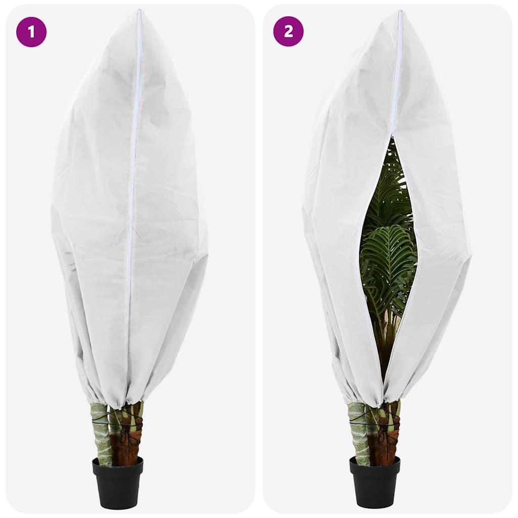 Frostbeskyttelses Plantefleece Dække 5 stk. Hvid 1,8 x 1,2 m