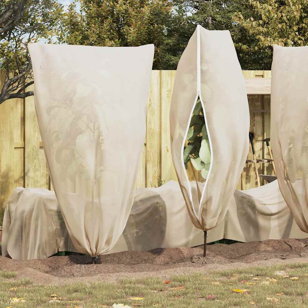 Frostbeskyttelses Plantefleece Dække 5 stk. Beige 1,55 x 1 m