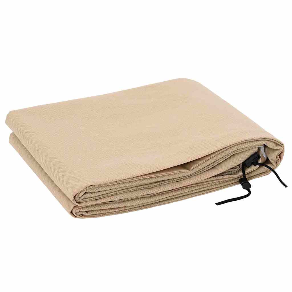 Frostbeskyttelses Plantefleece Dække 5 stk. Beige 1,55 x 1,55 m