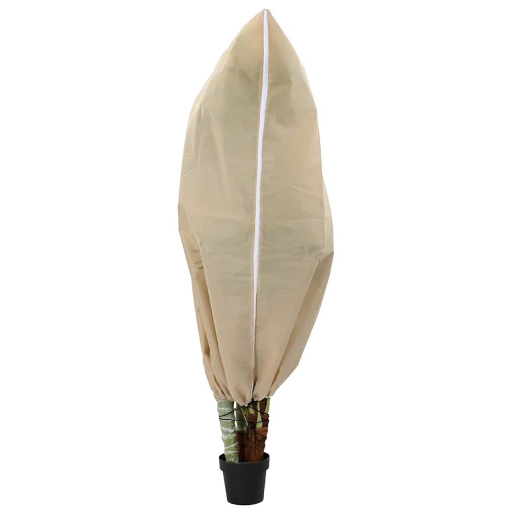 Frostbeskyttelses Plantefleece Dække 5 stk. Beige 1,55 x 1,55 m