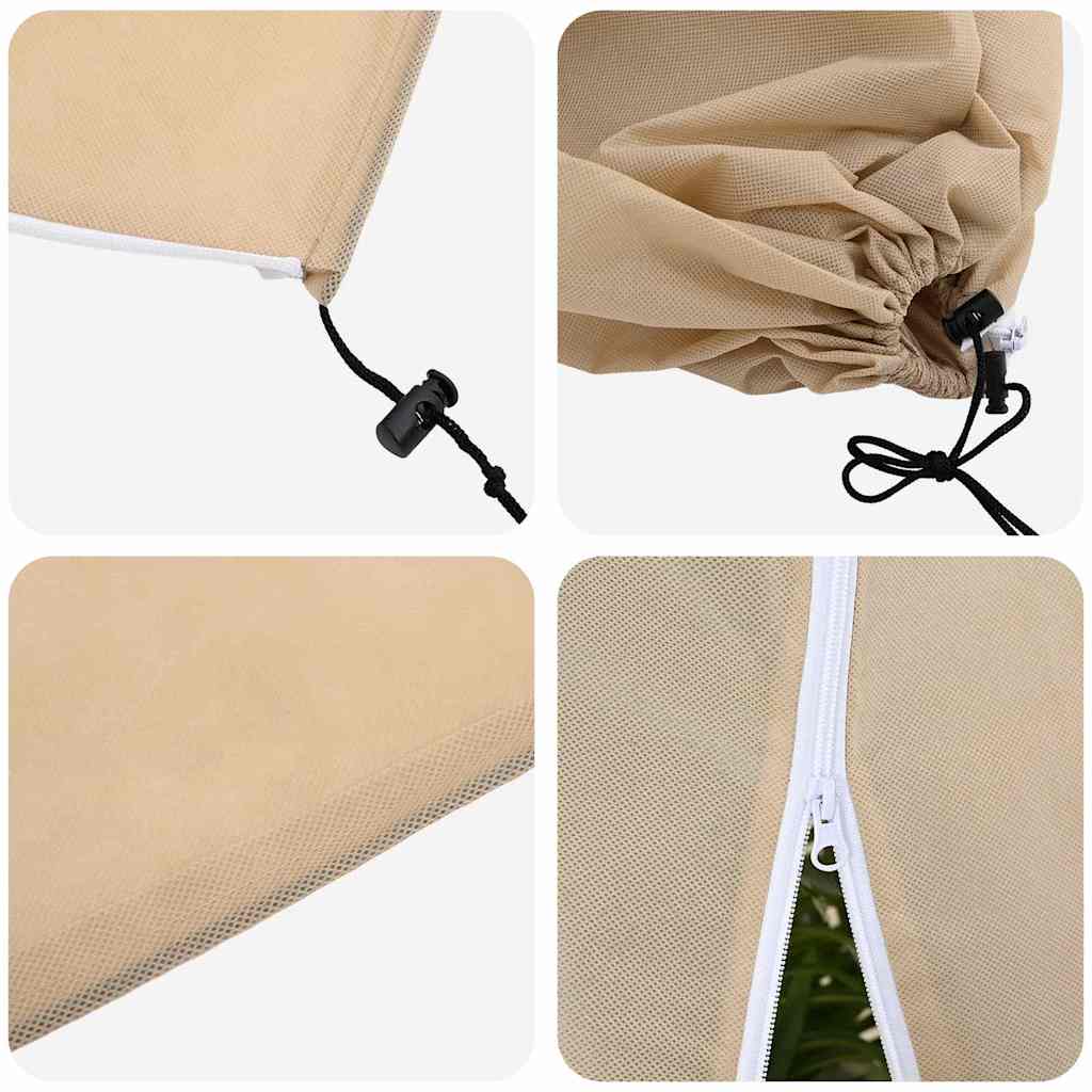 Frostbeskyttelses Plantefleece Dække 5 stk. Beige 1,8 x 1,2 m