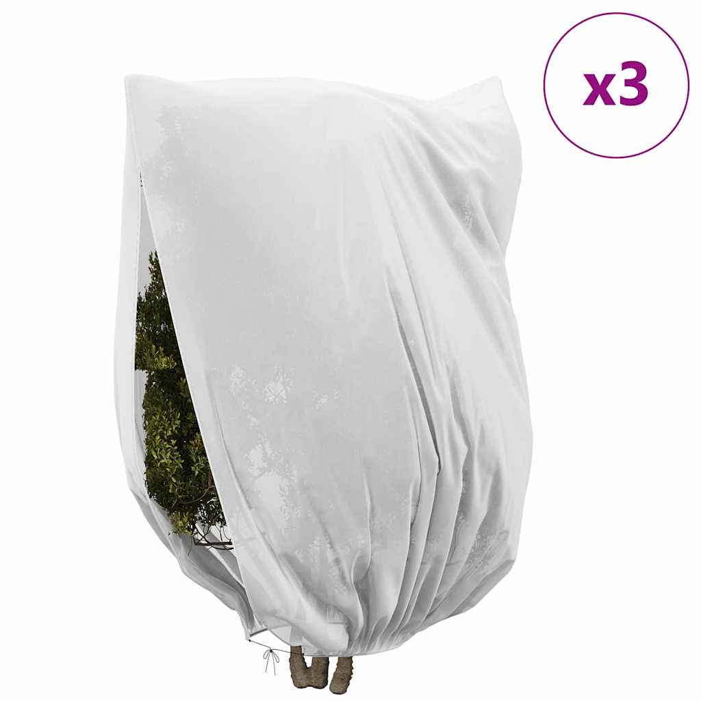 Frostbeskyttelses Plantefleece Dække 3 stk. Hvid 2,4 x 2 m