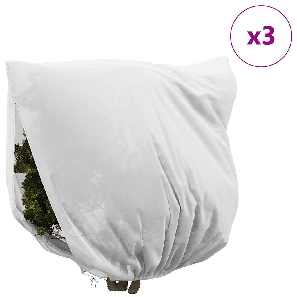 Frostbeskyttelses Plantefleece Dække 3 stk. Hvid 2 x 2,36 m