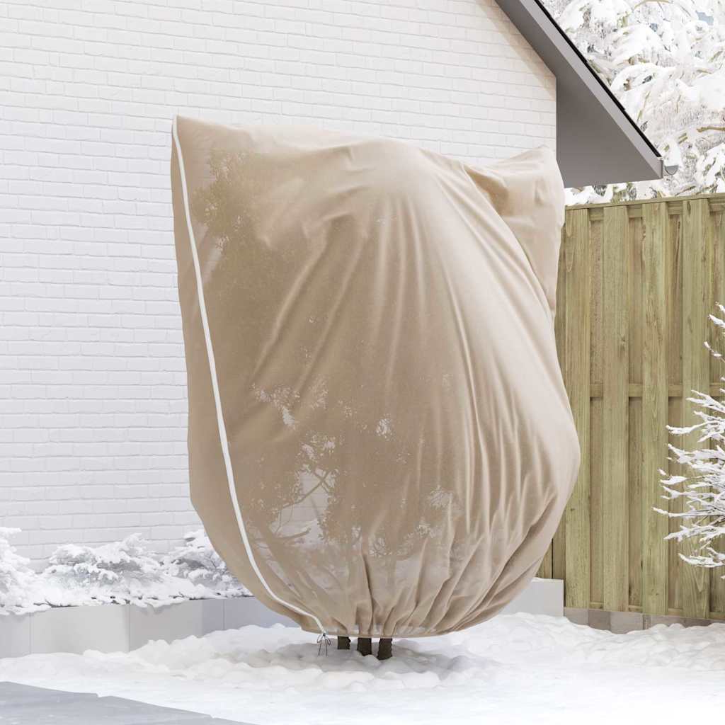 Frostbeskyttelses Plantefleece Dække Beige 2,4 x 2 m
