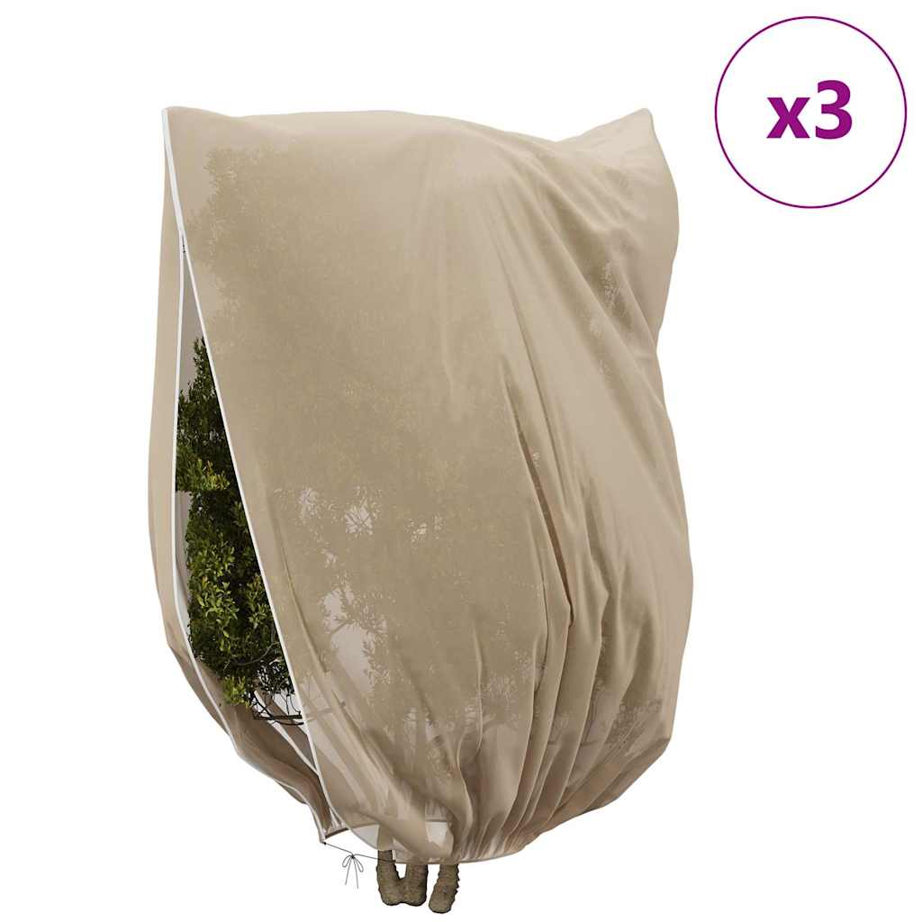 Frostbeskyttelses Plantefleece Dække 3 stk. Beige 3,5 x 2,5 m