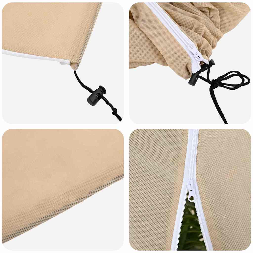 Frostbeskyttelses Plantefleece Dække 3 stk. Beige 2 x 2,36 m