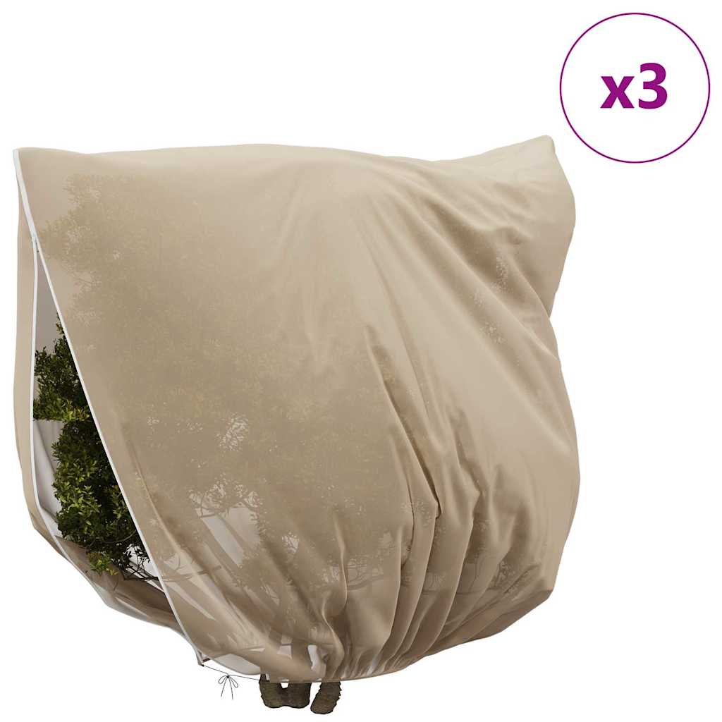 Frostbeskyttelses Plantefleece Dække 3 stk. Beige 2 x 2,36 m