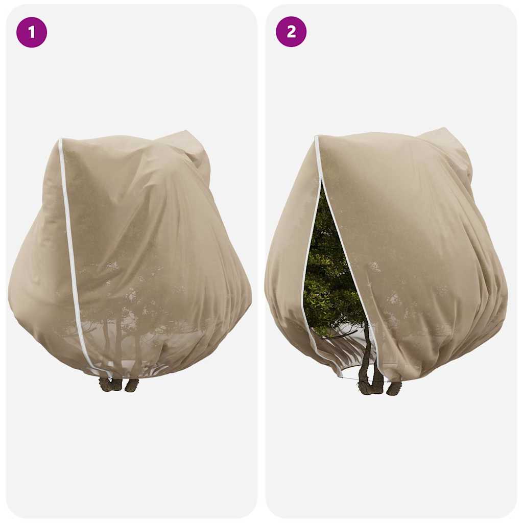 Frostbeskyttelses Plantefleece Dække 3 stk. Beige 2,5 x 3,14 m