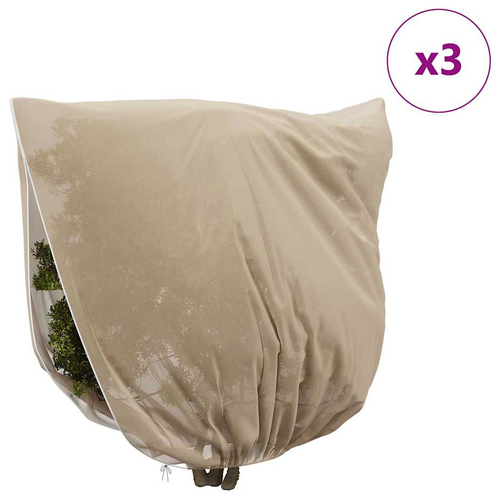 Frostbeskyttelses Plantefleece Dække 3 stk. Beige 3,5 x 3,93 m