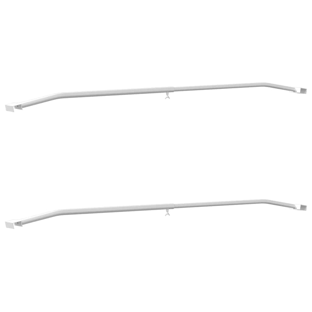 Tarpaulin Bracket til Trailere 2 Sølv 102-155 cm Aluminium