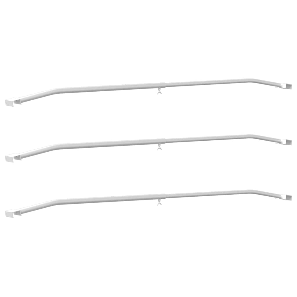Tarpaulin Bracket til Trailere 3 Sølv 102-155 cm Aluminium