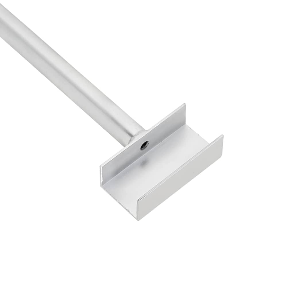 Tarpaulin Bracket til Trailere 4 Sølv 102-155 cm Aluminium