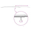 Tarpaulin Bracket til Trailere 4 Sølv 102-155 cm Aluminium