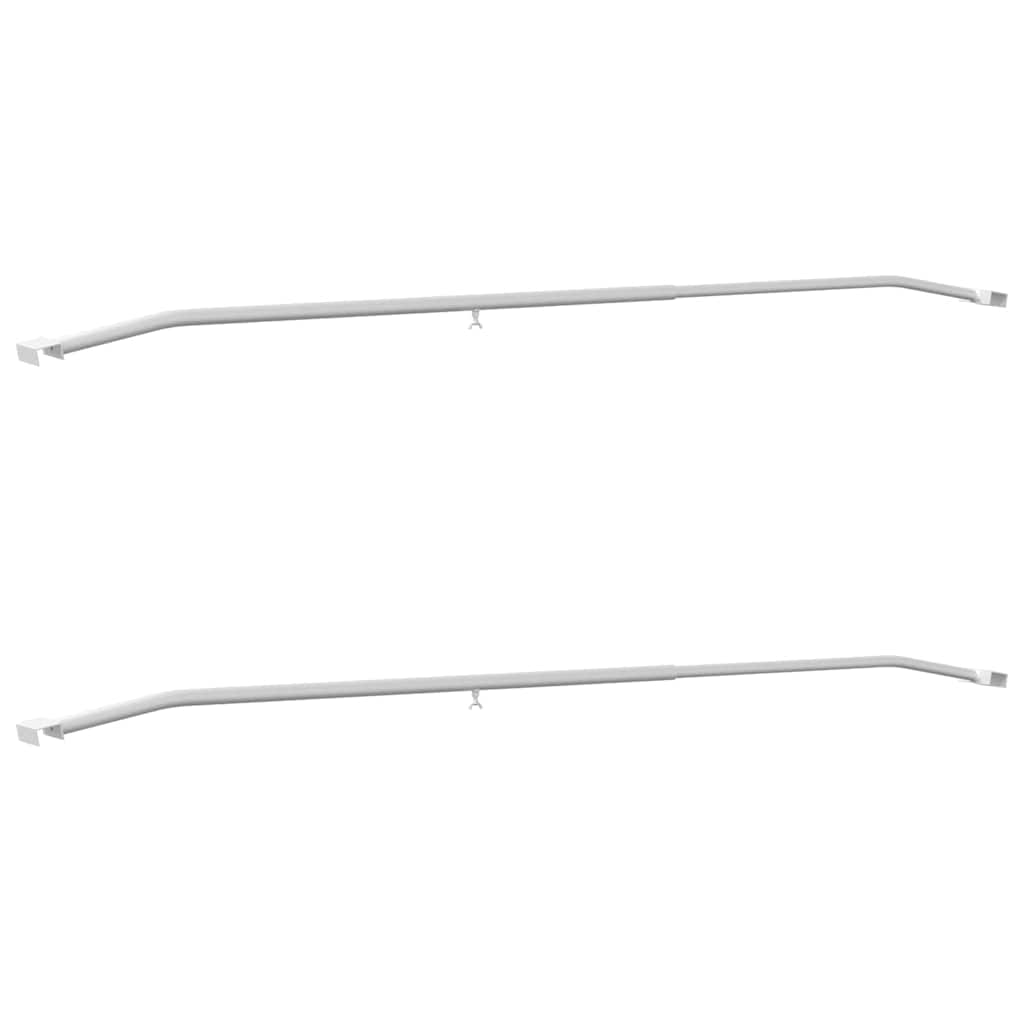 Tarpaulin Bracket til Trailere 2 Sølv 136-218 cm Aluminium