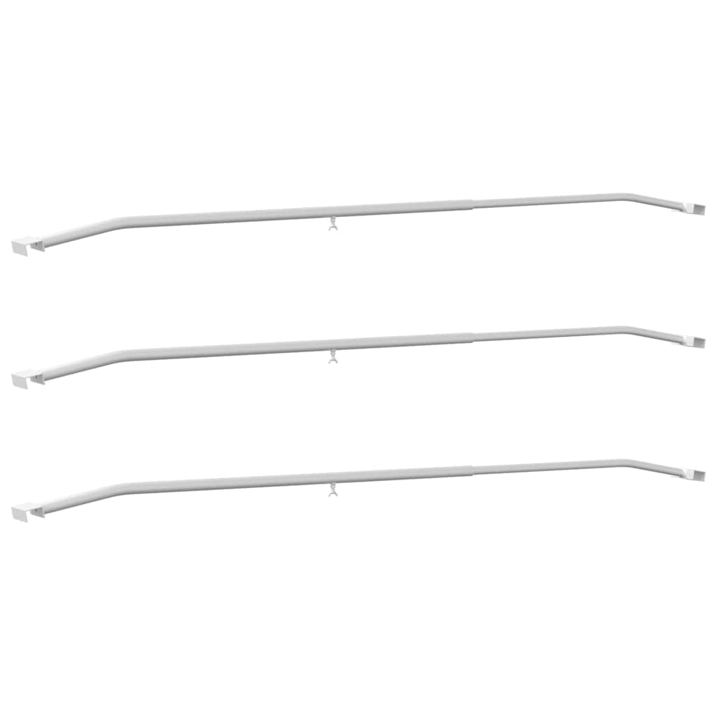Tarpaulin Bracket til Trailere 3 Sølv 136-218 cm Aluminium