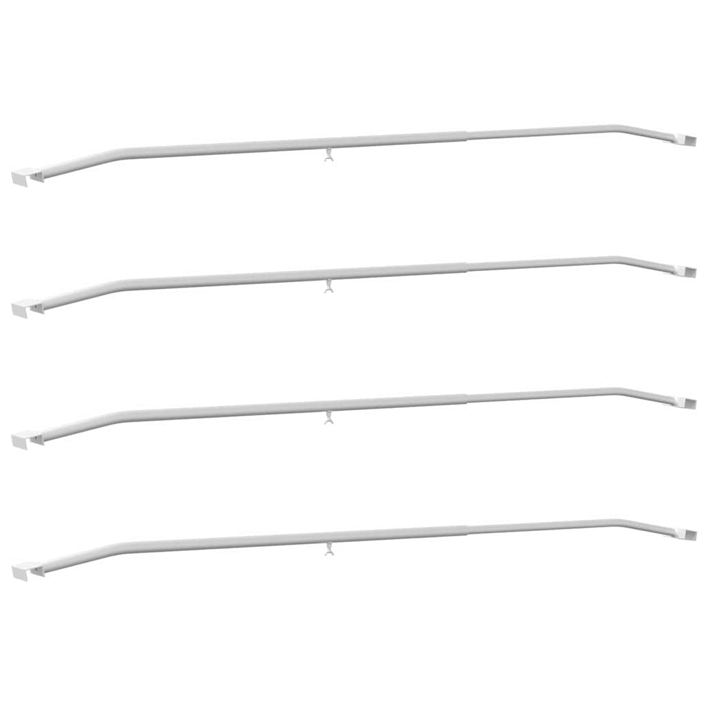 Tarpaulin Bracket til Trailere 4 Sølv 136-218 cm Aluminium
