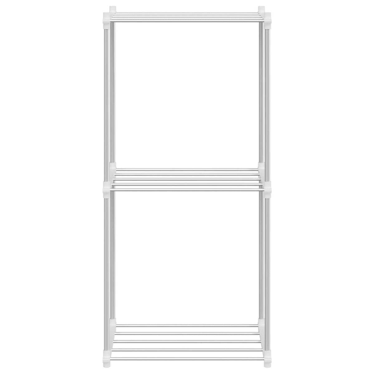 Tubulær hylde med opbevaring Hvid 42,5 x 27 x 91,5 cm Aluminium