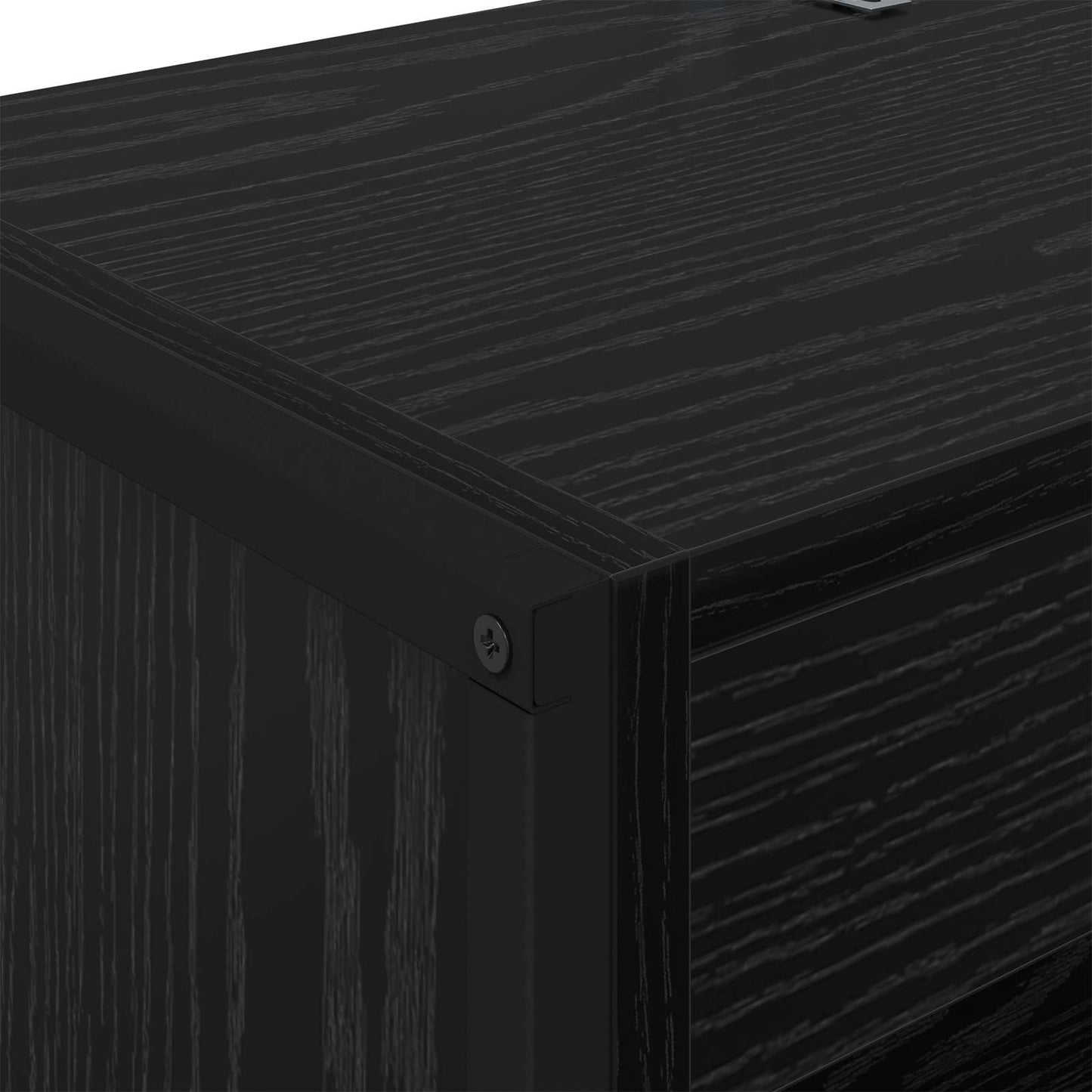 Bogskab 60 x 30 x 189,5 cm Konstrueret træ Sort eg