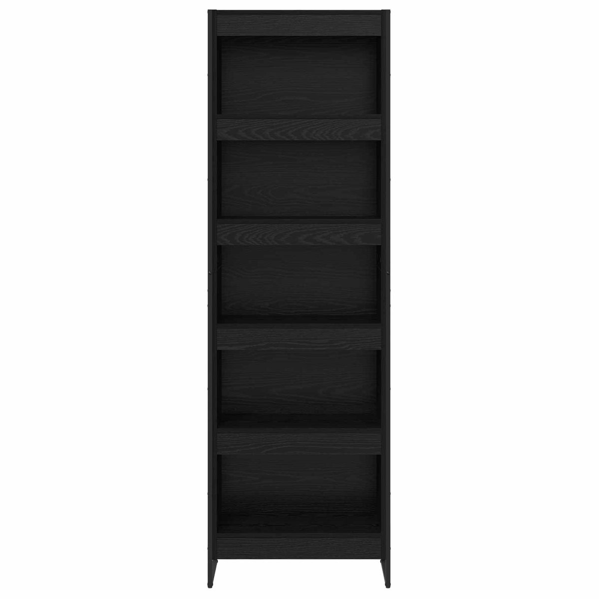 Bogskab 60 x 30 x 189,5 cm Konstrueret træ Sort eg
