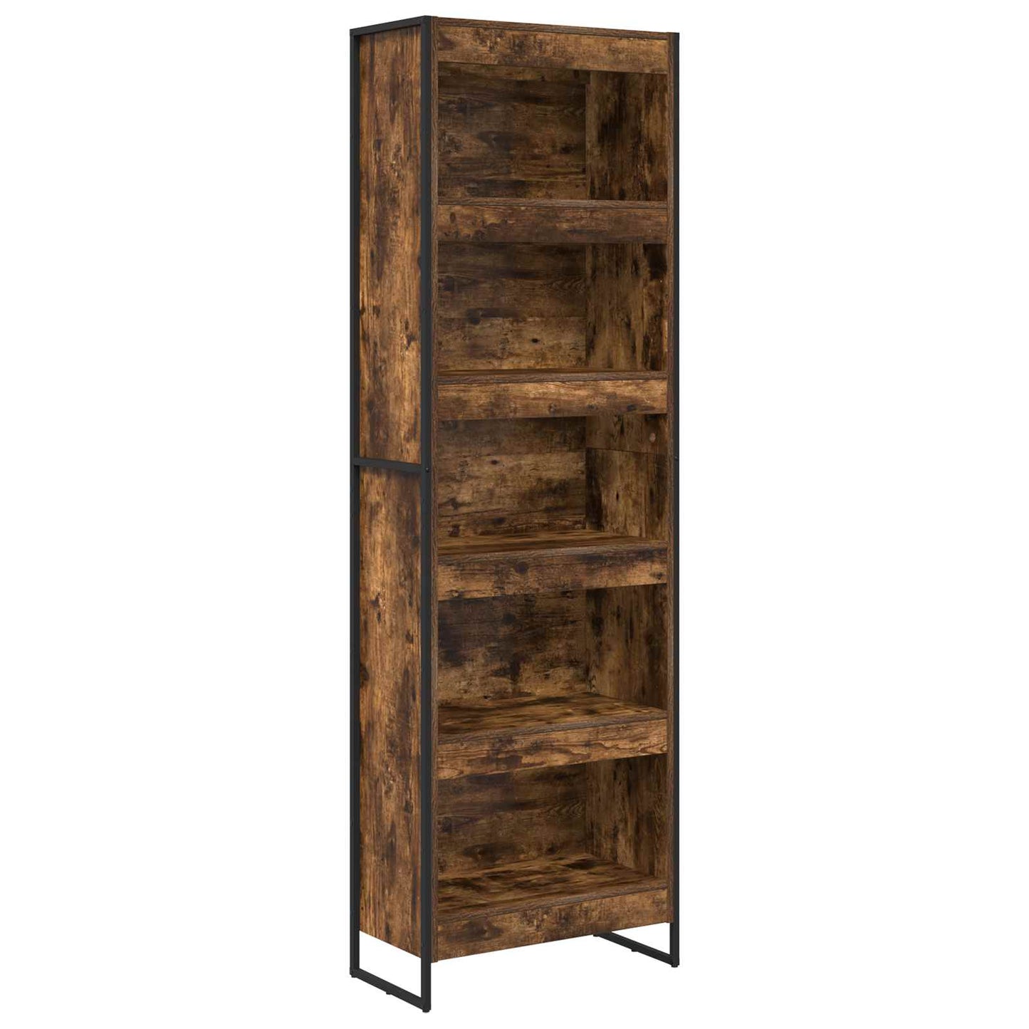Bogskab 60 x 30 x 189,5 cm Konstrueret træ Røget Eg